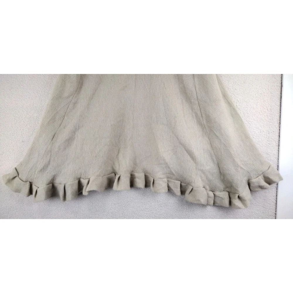 Vince Camuto Womens One‎ Size Peyote Knit Open Front Ruffle Cape Cardigan